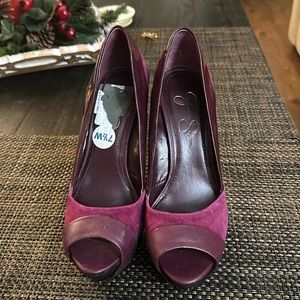 Jessica Simpson Peep Toe Platform Heels